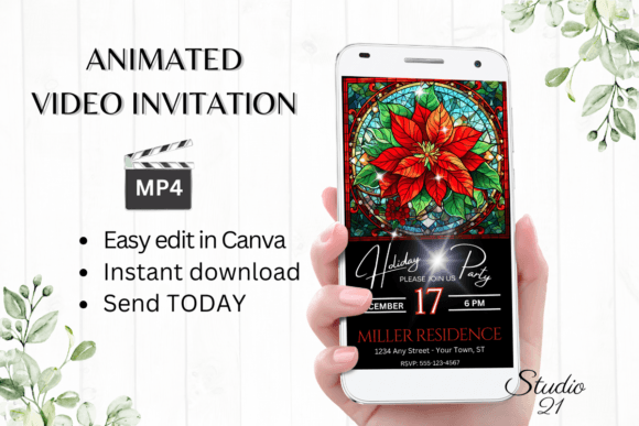 Download Digital Holiday Party Invitation - Premium Bundle