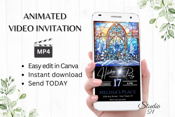 Download Animated Holiday Party Invitation - Premium Bundle