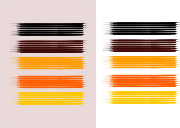 Download Modern Brush Colorful Stroke Shape - Modern brush Collection